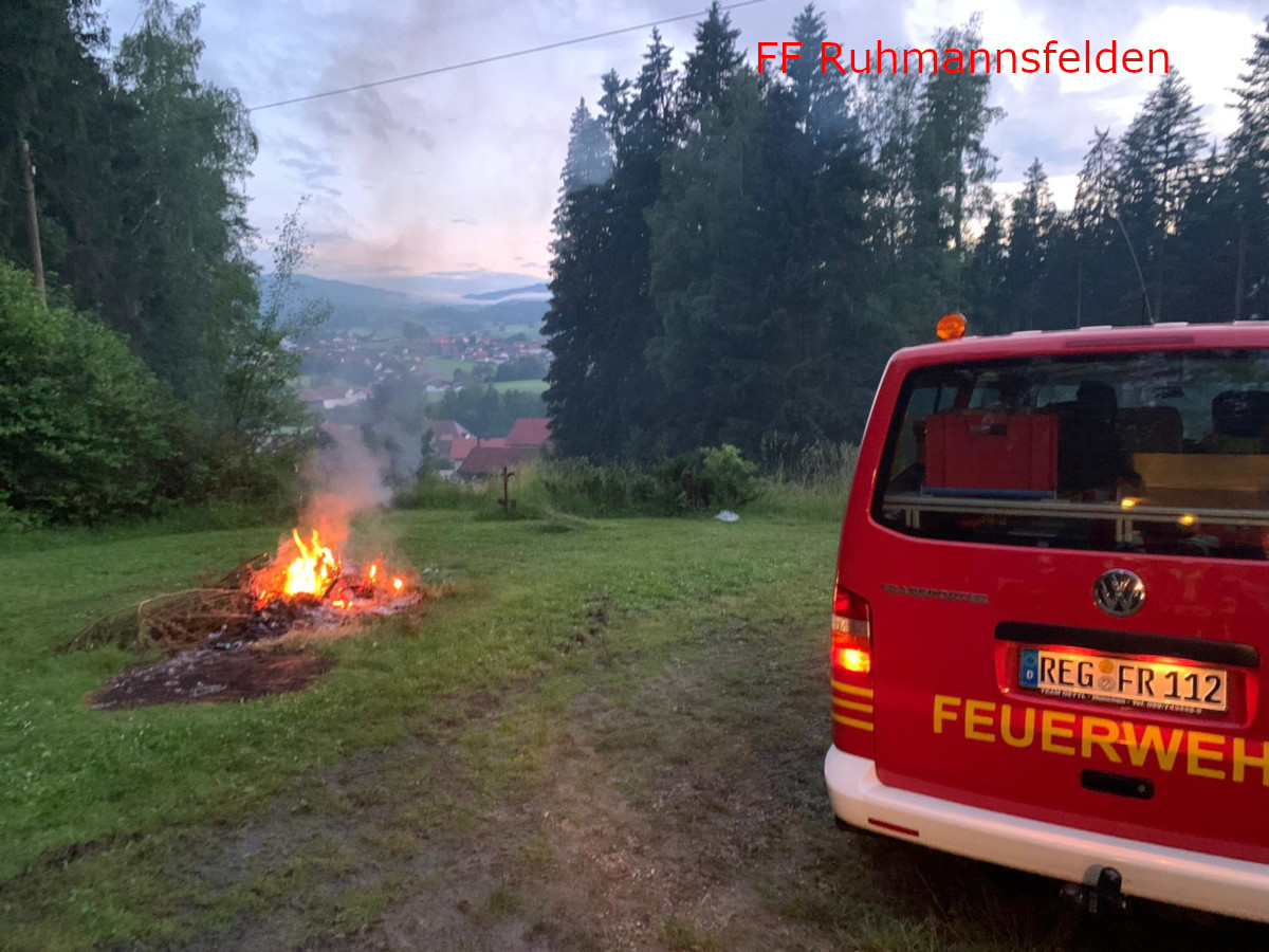 ﻿1. Zugübung 2021 der Feuerwehr Ruhmannsfelden